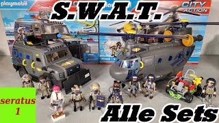 Alle Playmobil SWAT SEK Sets Geländefahrzeug Rettungshelikopter Quad Figurenset seratus1 [upl. by Copland]