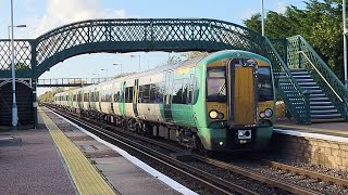 Class 377s pass Plumpton [upl. by Yelsa]