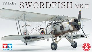 Tamiya 148 Fairey Swordfish MkII 61099 Full model kit build [upl. by Petulah757]