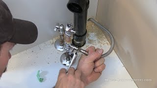 How To Install A Water Line To Your Fridge Pex amp Copper [upl. by Ailad]