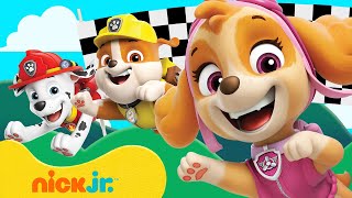 PAW Patrol Race to the Finish Line 🏁 w Skye Rubble amp Marshall  Games For Kids  Nick Jr [upl. by Seko]