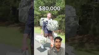 Lots money but …funny backpack runner experiment usa shorts [upl. by Lindo]