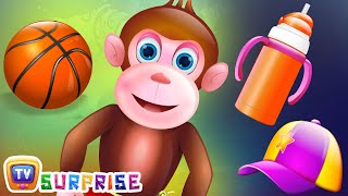 Surprise Eggs Nursery Rhymes Toys  Five Little Monkeys  Learn Colours amp Objects  ChuChu TV [upl. by Page]