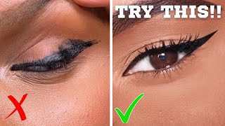 EASIEST Eyeliner Tutorial for Hooded Eyes [upl. by Latt]