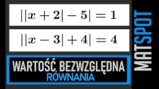 Równania z wartością bezwzględną  rozszerzenie 1 [upl. by Coltun]