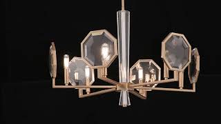 Leighton 6Light Chandelier in Warm Brass [upl. by Aloeda]