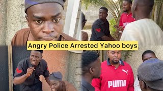 Angry hungry police officer arrests yahoo boys [upl. by Jo-Anne]