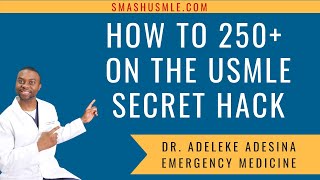 SECRET STUDY HACK TO SCORE 250 ON THE USMLE [upl. by Lamar]