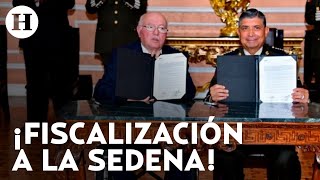 ASF y Sedena firman convenio en materia de fiscalización en el último año del sexenio de AMLO [upl. by Dnivra882]