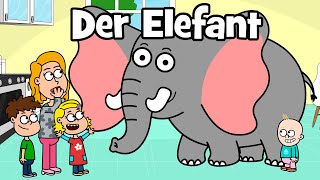 ♪ ♪ Tierlied Urlaub Familie  Bade Song  Der Elefant Song  Hurra Kinderlieder [upl. by Ahseenat577]