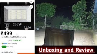 Gesto Flood Light Outdoor Lamp 200w led light [upl. by Studley]