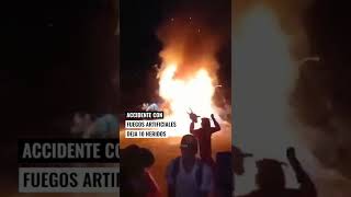 Una fiesta en Tehuetlán Hidalgo terminó en tragedia debido a la explosión de fuegos artificiales 😨 [upl. by Maria]