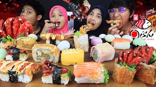 MAKAN SUSHI JEPUN PALING SEDAP dengan FAMILYZOLA quotX SAMPAI 10 MINIT LICINquot [upl. by Aisyle]