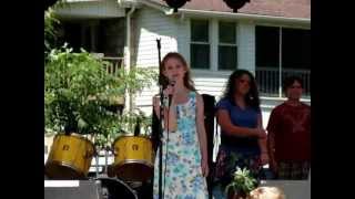 10 yr old Allie sings The Only Real Peace by Candy Hemphill [upl. by Wohlen170]