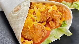 WRAPS DE POLLO CRUJIENTE I Ya no tendrás que ir al KFC 😋🌯🌯 [upl. by Rosenberger]