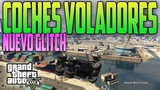 COCHES VOLADORES GTA 5 GLITCH VUELTAS DE CAMPANA EN EL AIRE GLITCH DIVERTIDO GTA V ONLINE [upl. by Anwahsal660]