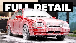 35 Year Old Ford Escort RS Turbo  Full Detail  ASMR [upl. by Kirad]