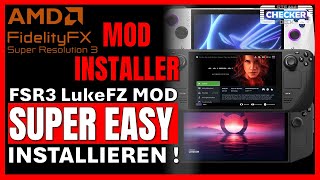 MOD INSTALLER  FSR 3 Frame Generation LUKEFZ  Legion Go  ROG Ally  STEAM DECK OLED  TUTORIAL [upl. by Ztnarf]