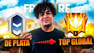 DE PLATA A TOP GLOBAL 1 EN 11 HORAS TEMPORADA 20 😰  FREE FIRE  TheNino [upl. by Llorre314]