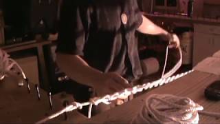 Michael Dectis Shows Us How to Start Weaving A Hammock Bed [upl. by Milson]