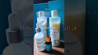 Unboxing Skinkraft✨ Hair Care🤍youtube shorts [upl. by Ellekcim]