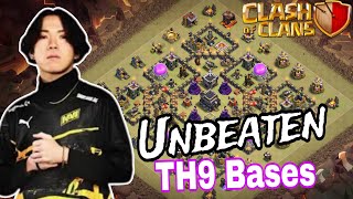 New Th9 war base  Unbeatable base with copy link Clash of clans 2024 [upl. by Enneiviv]