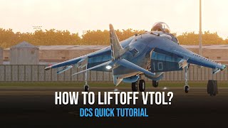 DCS Tutorial for Dummies AV8B NA Harrier VTOL Easy Vertical Takeoff Tutorial [upl. by Ennyl]