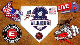 Elite Squad VA vs WHC Renegades Black Baseball Live ⚾ 16U War at Williamsburg Tournament [upl. by Olaf]