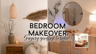 Bedroom Makeover  ORGANIC MODERN MINIMALIST [upl. by Letnohc]