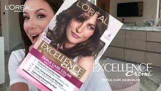 100 Gray Coverage with L’Oreal Excellence Creme Hair Color [upl. by Emalee]