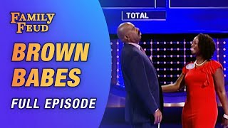 “Brown Babes” grab Steve Harveys attention on the Feud [upl. by Grey]