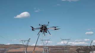 Power to the People  3 x 500kV Drone Stringing at Site C with Infravision and BC Hydro [upl. by Ogait]