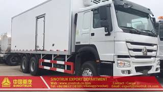 Sinotruk howo refrigerated truck Refrigerated trucks china [upl. by Pyotr]