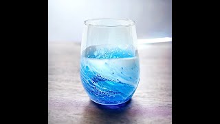 Blue Ocean Stemless Wine Glass by Wandering Soul Designs [upl. by Oletha]