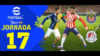 Guadalajara 11 Atlético San Luis  Jornada 17  AP2024 gameplay [upl. by Aneleairam]