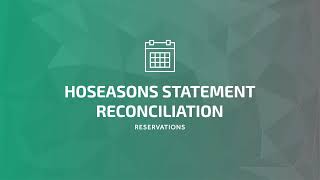 EliteParks Hoseasons Statement Reconciliation [upl. by Ittap687]