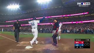 Yasiel Puig 3 Run Homer World Series Game 4 10272018 [upl. by Sauncho]