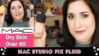 MAC Studio Fix Fluid REVIEW  Dry Skin Over 40  FRI FOUNDATION FIX [upl. by Ama]