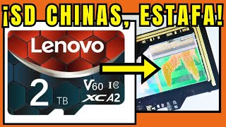 ¡LA VERDAD DE LAS TARJETAS SD CHINAS ESTAFA ABSOLUTA [upl. by Nomar]