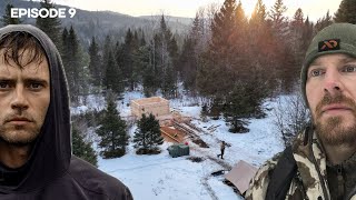 Winter Log Cabin Build EP9 with XanderBudnick [upl. by Leaper]