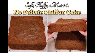 Try this METHOD so your CHIFFON CAKE don’t DEFLATE COLLAPSE or SINK in the Middle [upl. by Rigby]