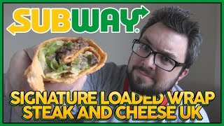 Subway Signature Wraps Chipotle Southwest Steak amp Cheese Review [upl. by Irved]