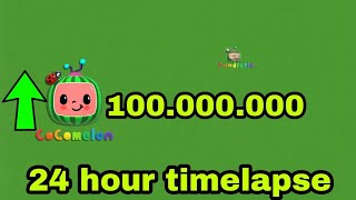 cocomelon hitting 100 Millionen subscribers 24 hours in 40 sec [upl. by Pfosi]