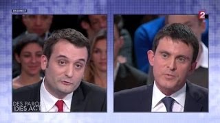 Manuel Valls VS Florian Philippot quenelle en douceur du FN Quand même [upl. by Sedicla]