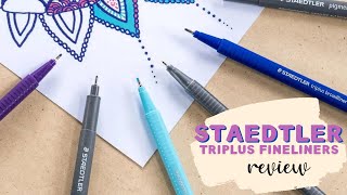 Staedtler Triplus Fineliner Pens  Review [upl. by Raymond]