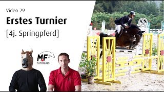 29 Erster Turnierstart  4j Springpferd  Springpferde A  Future [upl. by Sairu557]