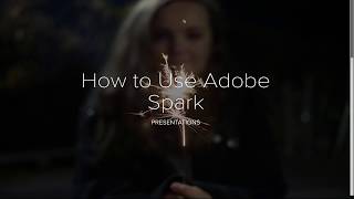 Adobe Spark Now Adobe Creative Cloud Express Tutorial  Presentations [upl. by Assej]