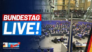 BUNDESTAG LIVE  Generaldebatte mit Alice Weidel und Tino Chrupalla  AfDFraktion [upl. by Nytsua]