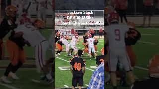 Jackson Slack DE Varsity Sophmore varsity football sophmore reel highschoolsports westvirginia [upl. by Ignacio667]