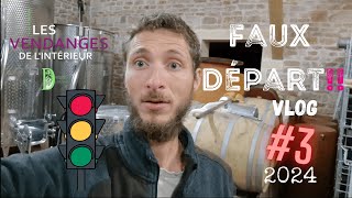 Vlog vigneron 3  Vendanges 2024  faux départ  pluie  fin du nettoyage [upl. by Suidaht122]